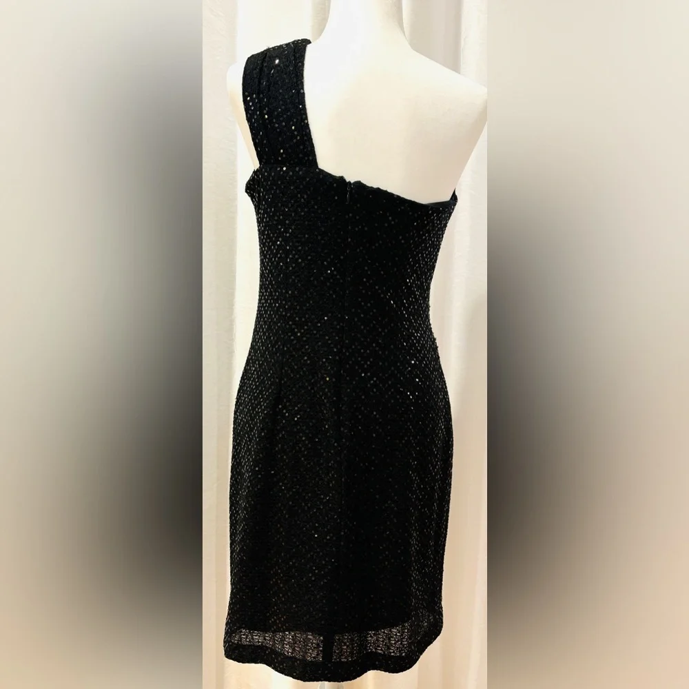 Dazzling Jackie Jon Single Strap Sequined Dress - Picture 3 of 10